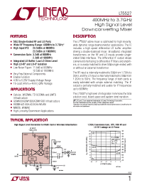 Datasheet LT5511 производства Linear